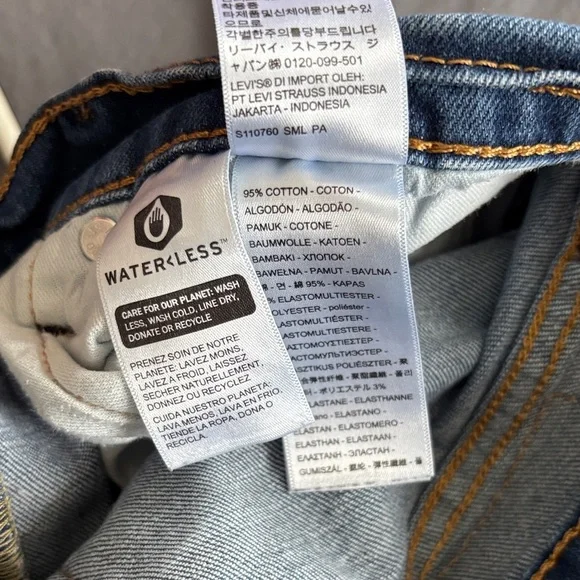 Levi's Men's Straight Jeans in Deep Blue - Picture 5 of 5